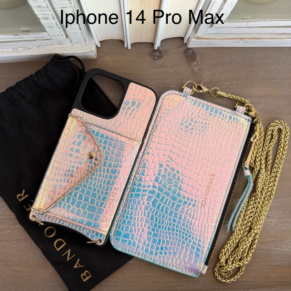 GUC Bandolier ARIEL Crossbody Phone Case for Iphone 14 Pro Max & matching pouch
